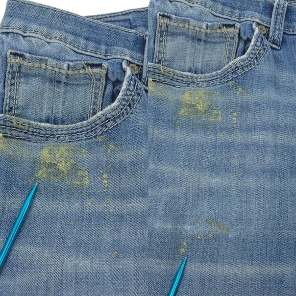 BKE Derek Bootleg Distressed Jeans READ CONDITION Mens Size 32XL Faded Denim - Picture 7 of 16